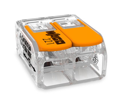 Wago COMPACT splicing connector; 2-conductor 221-612